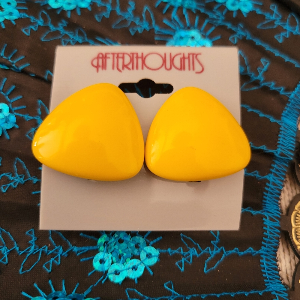 Afterthoughts Yellow Earrings